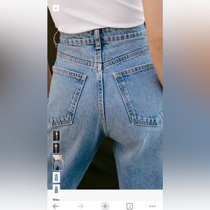 ZARA HIGH WAISTED MOM FIT JEANS 8